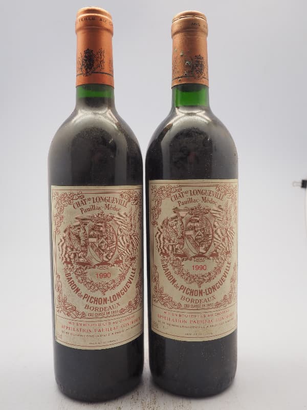 2 x au Baron de Pichon Longueville, Château Pichon Longueville, Pauillac, 1990