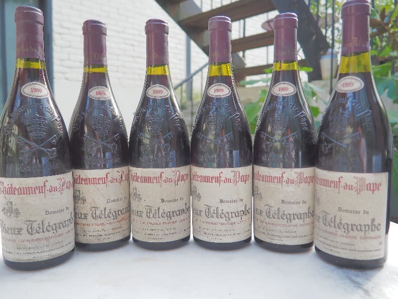 6 x Châteauneuf-du-Pape, Domaine du Vieux Télégraphe, 1989