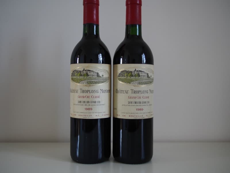 2 x Château Troplong-Mondot, Saint-Émilion, 1989