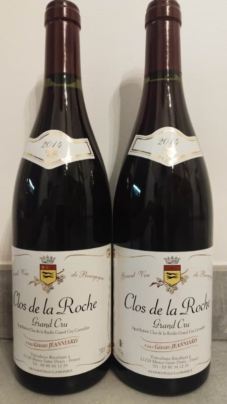 2 x Clos-de-la-Roche, Grand Cru, Gérard Jeanniard, 2014
