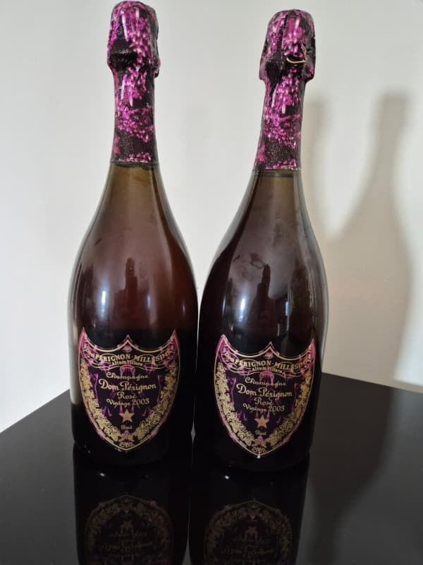 2 x Dom Pérignon Rosé -Creator Edition 'Metamorphosis' by Iris Van Herpen, Moët & Chandon, Champagne, 2003