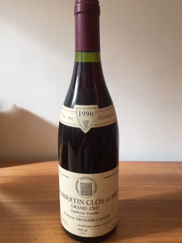Chambertin, Clos de Bèze Grand Cru, Domaine Drouhin-Laroze, 1990 (recover. VAT récup.)