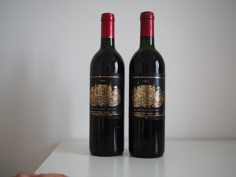 2 x château Palmer, Margaux, 1986