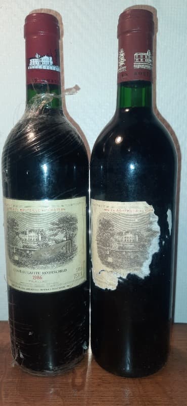 2 x château Lafite Rothschild, Pauillac, 1986