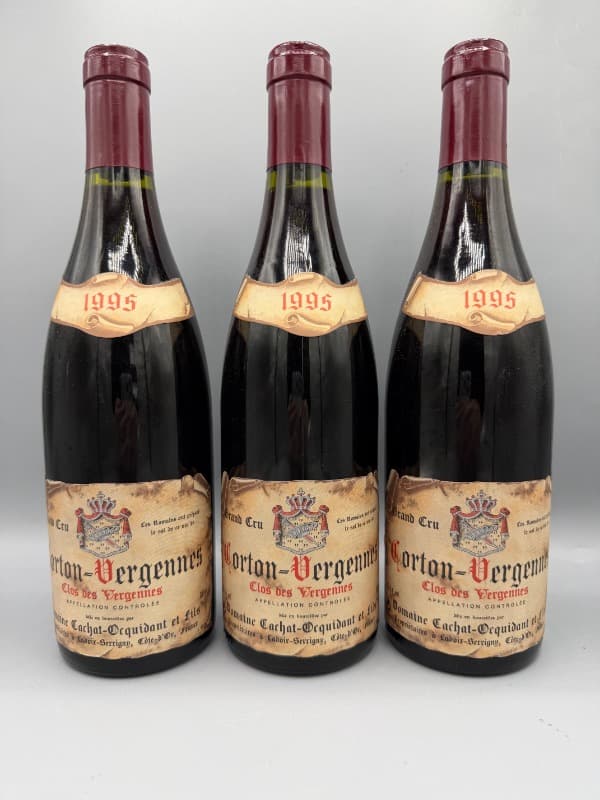 3 x Corton, grand cru, Clos des Vergennes Cachat-Ocquidant, 1995