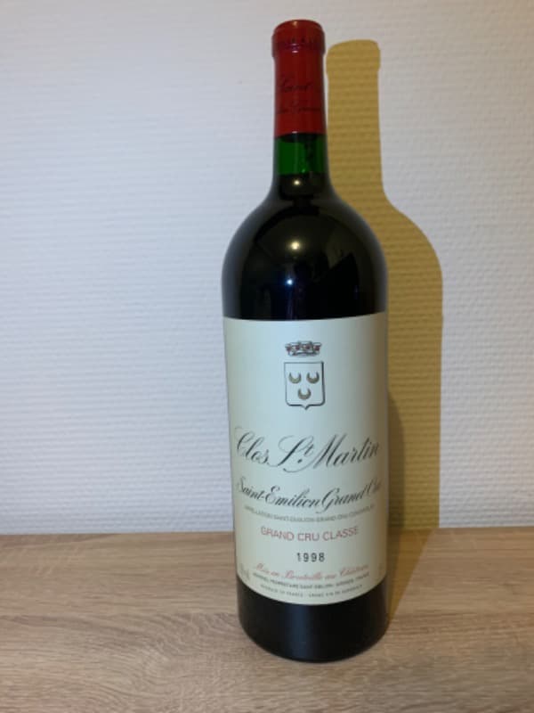Château Clos Saint Martin, Saint-Émilion Grand Cru, 1998 (Magnum)