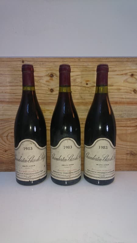 3 x Chambertin-Clos de Bèze, Peirazeau-Groffier, 1983