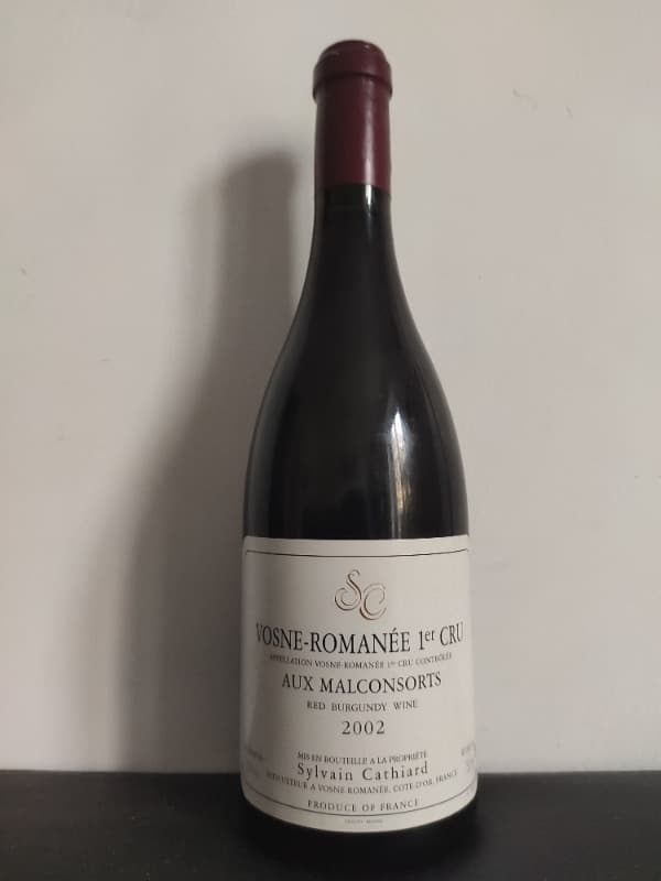 Vosne-Romanée, Aux Malconsorts, Sylvain Cathiard, 2002