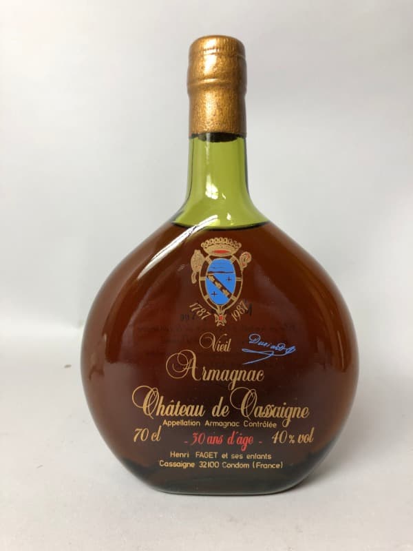 COLLECTION N° 1 - H. FAGET - 30 ans d'âge, Château de Cassaigne, Armagnac