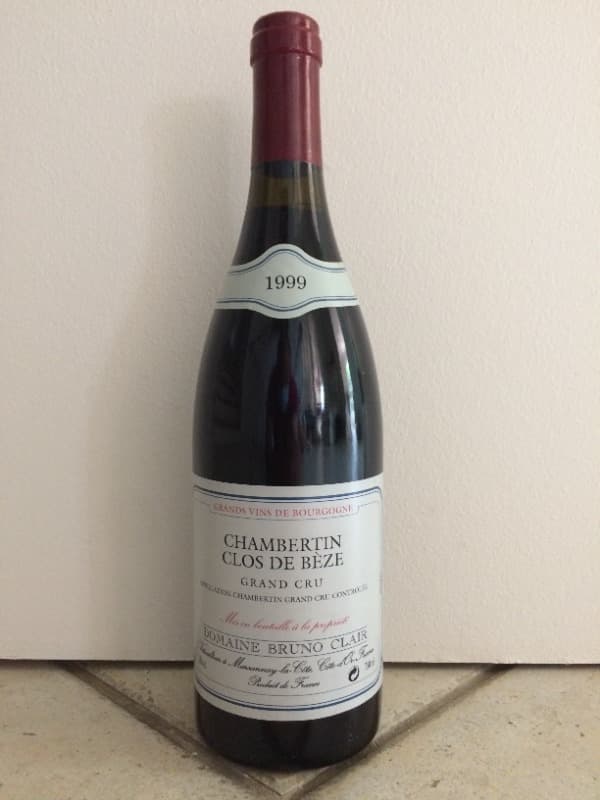 Chambertin-Clos de Bèze, Bruno Clair, 1999