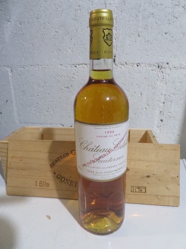 Crème de tête, château Gilette, Sauternes, 1990