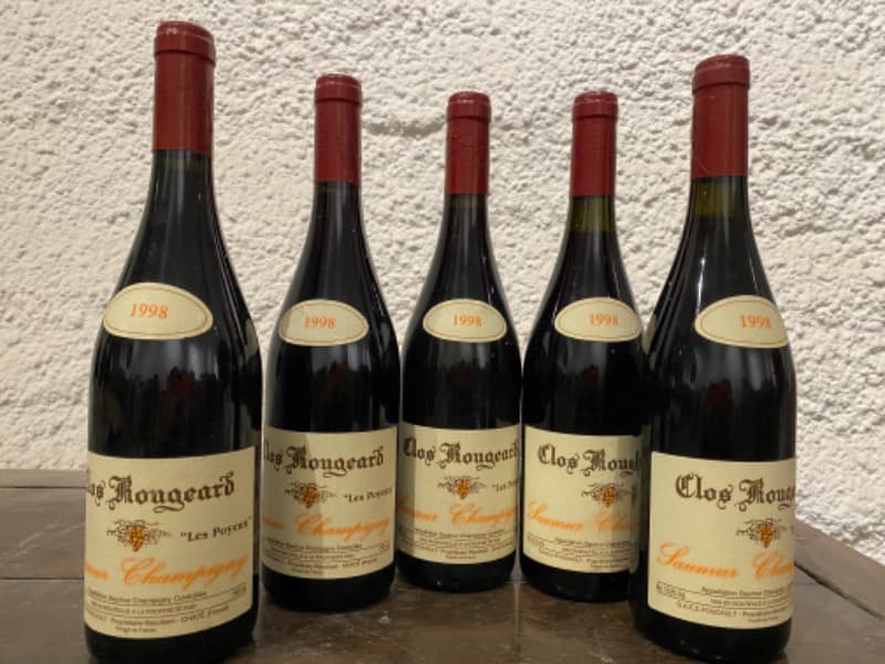 5 x Les Poyeux, Saumur Champigny, Clos Rougeard, 1998