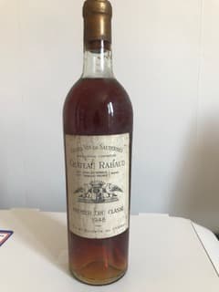 1 er cru classé, château Rabaud-Promis, Sauternes, 1948