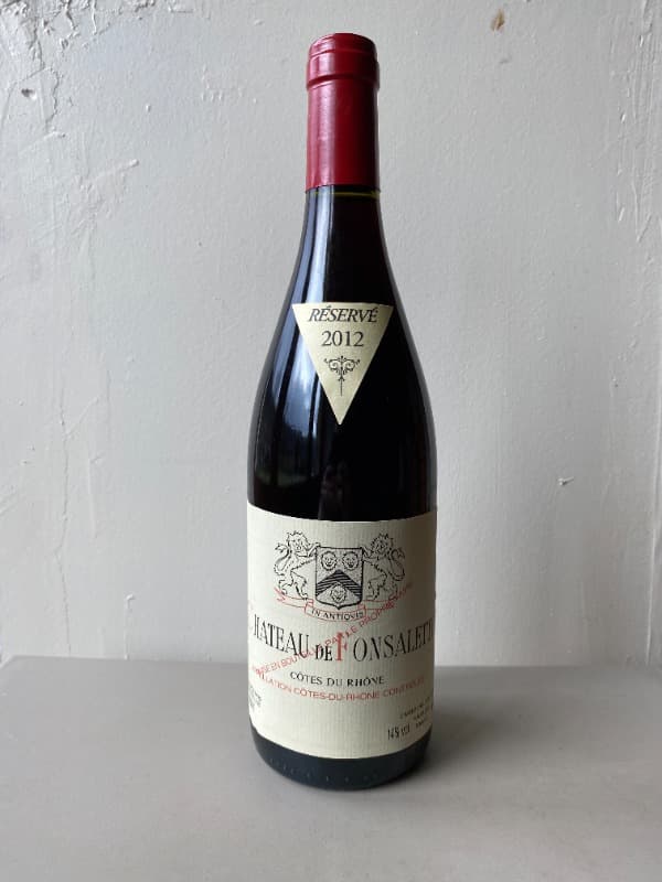 Côtes-du-Rhône, château de Fonsalette, 2012