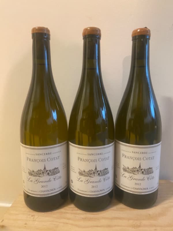 3 x La Grande Côte, Sancerre, François Cotat, 2012