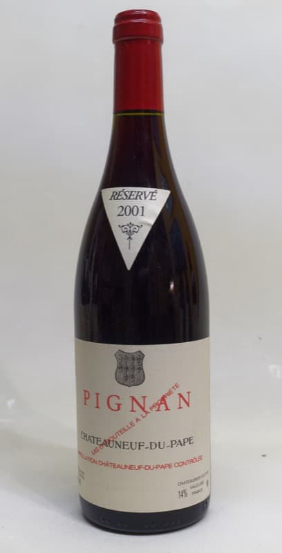Châteauneuf-du-Pape, SCEA CHÂTEAU RAYAS, Pignan, 2001