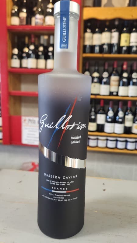 Vodka Ossetra infused Caviar, Guillotine