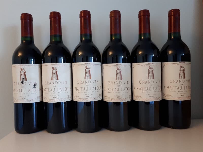 6 x Grand Vin de Château Latour, Pauillac, 1991