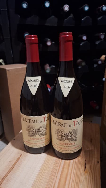 2 x Vacqueyras, château des Tours, 2016