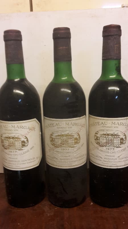 3 x CHATEAU MARGAUX, Margaux, 1977