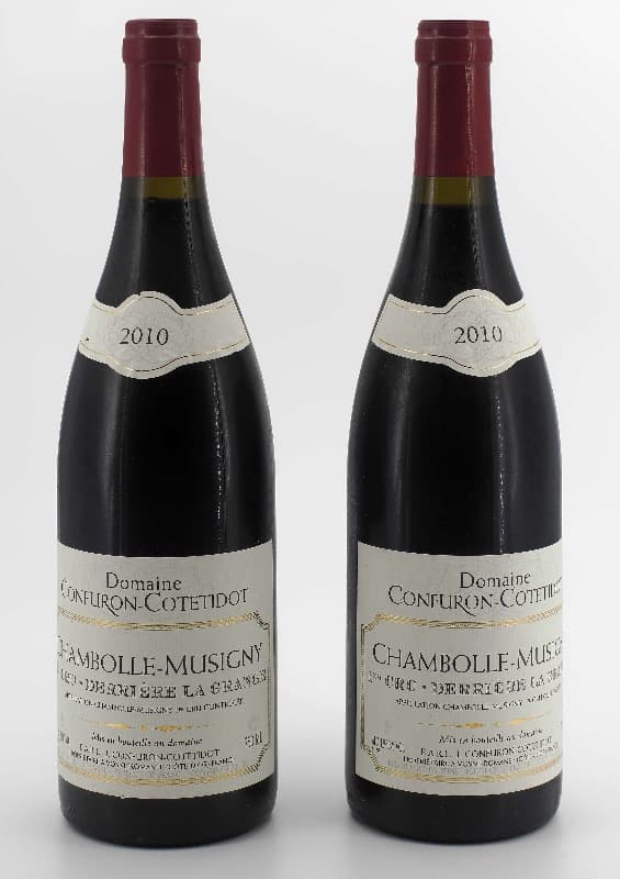 2 x Chambolle-Musigny, 1er Cru - Derrière la Grange, Domaine Confuron-Cotétidot, 2010