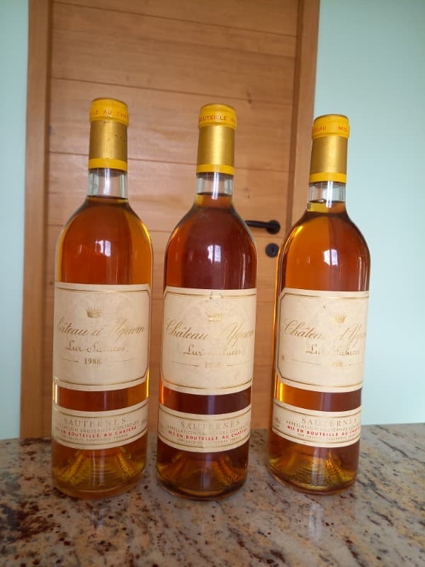 3 x Château d'Yquem, Sauternes, 1988