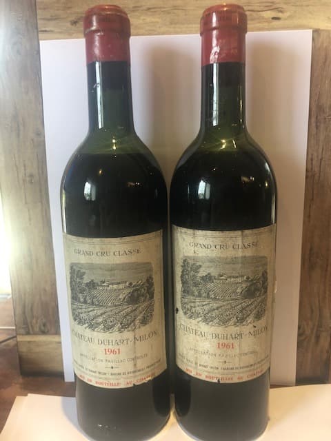 2 x château Duhart Milon, Pauillac, 1961