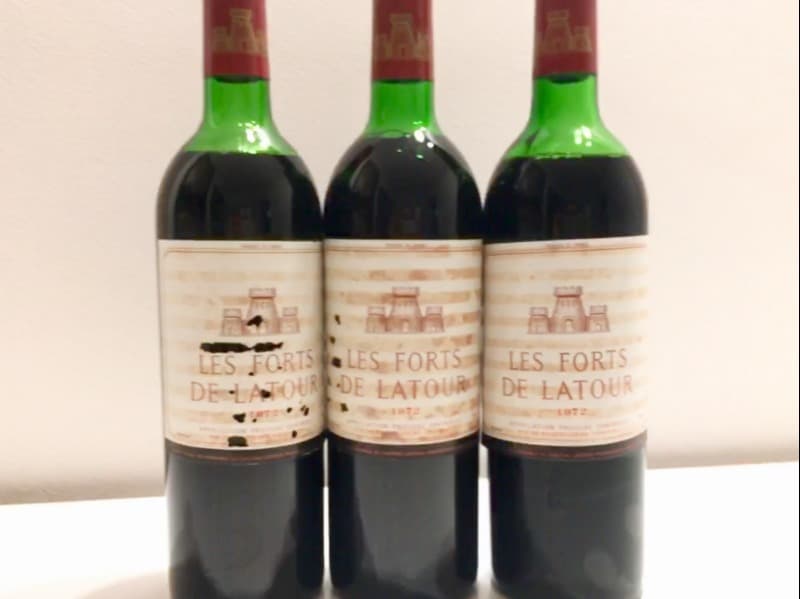 3 x Les Forts de Latour, Château Latour, Pauillac, 1972