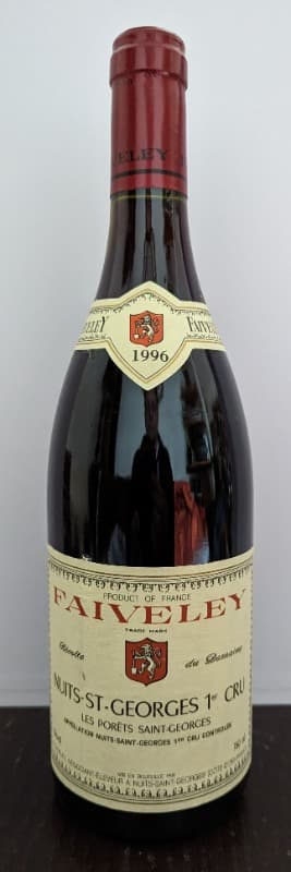 Nuits-Saint-Georges, 1er Cru-Les Porêts Saint Georges, Faiveley, 1996