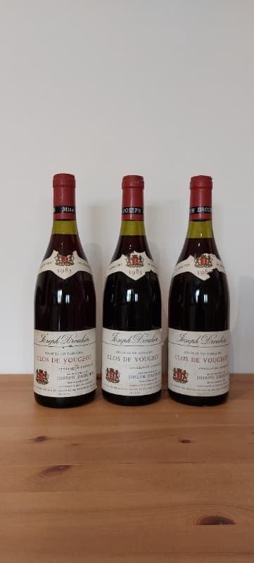 3 x Clos de Vougeot, Joseph Drouhin, 1985