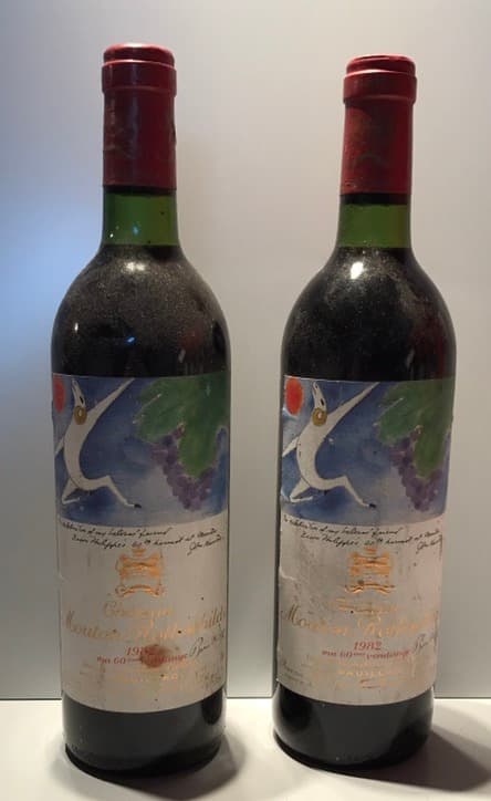 2 x Mouton Rothschild, Pauillac, 1982