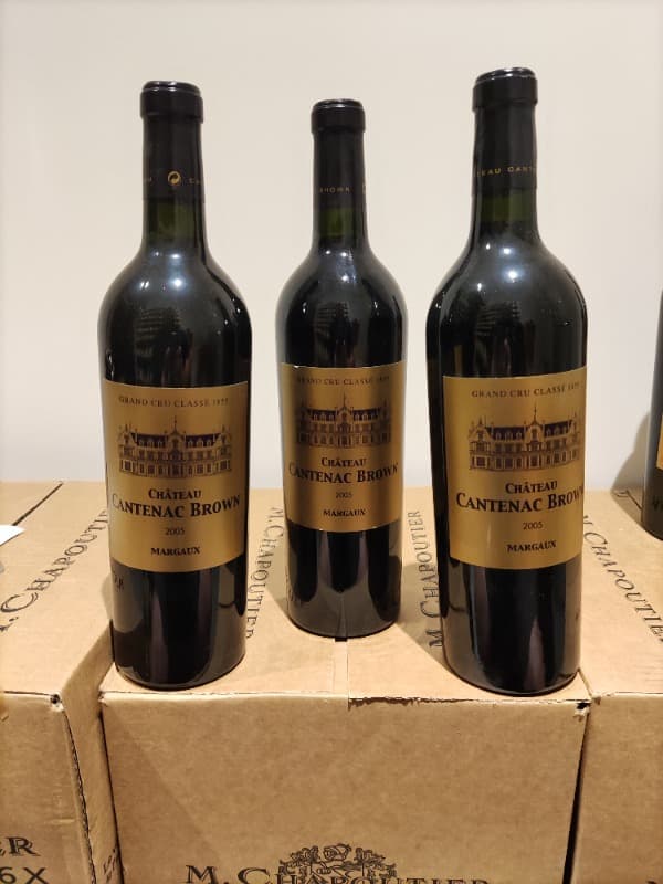 3 x Château Cantenac Brown, Margaux, 2005