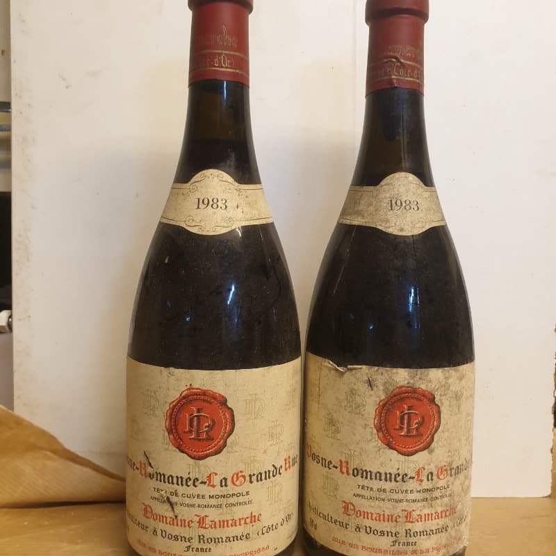 2 x Vosne-Romanée, la Grande Rue, Domaine Lamarche, 1983