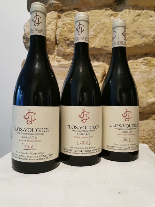 3 x Clos de Vougeot, Grand Cru, Domaine J. J. Confuron, 2018
