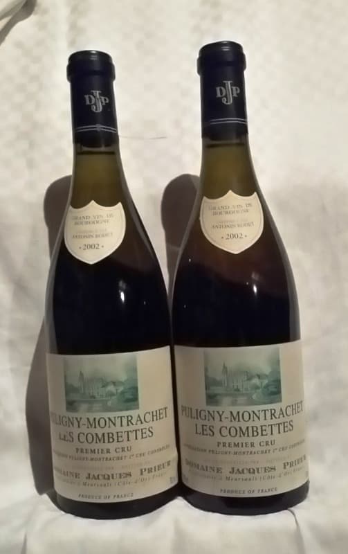 2 x Puligny-Montrachet, 1er cru Les Combettes, Domaine Jacques Prieur, 2002