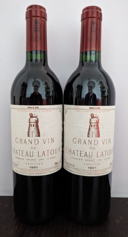 2 x Grand Vin de Château Latour, Pauillac, 1991