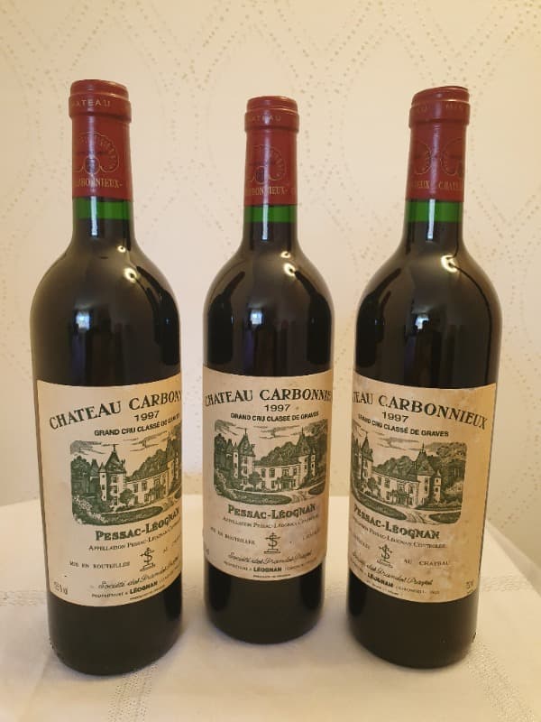 3 x Château Carbonnieux, Pessac-Léognan, 1997