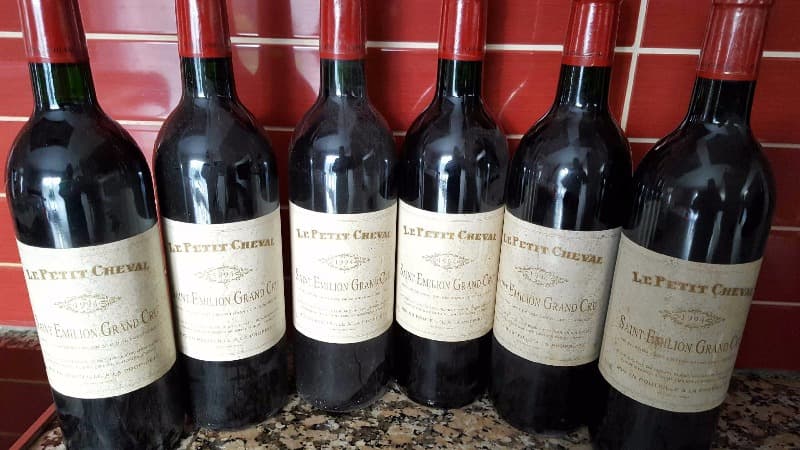 6 x Le Petit Cheval, château Cheval Blanc, Saint-Émilion Grand Cru, 1994