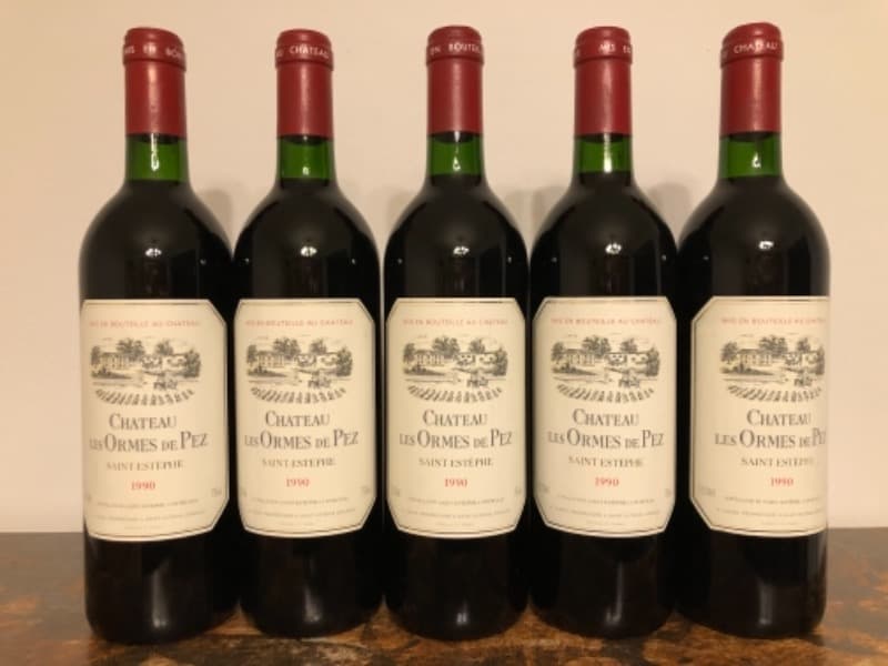 5 x Château Les Ormes de Pez, Saint-Estèphe, 1990