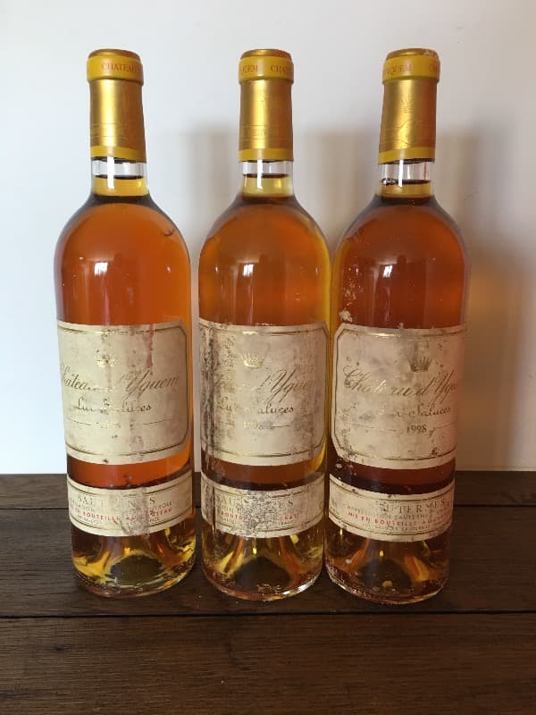 3 x Château d'Yquem, Sauternes, 1998