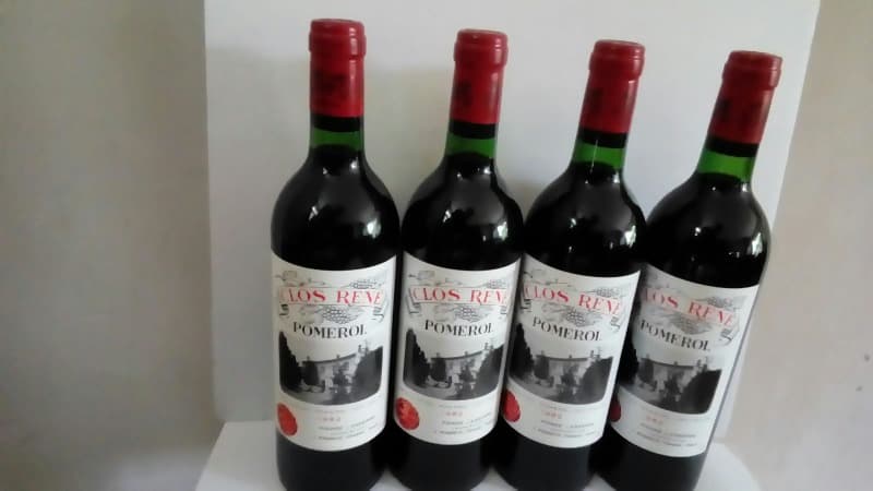 4 x Clos René, Pomerol, 1982