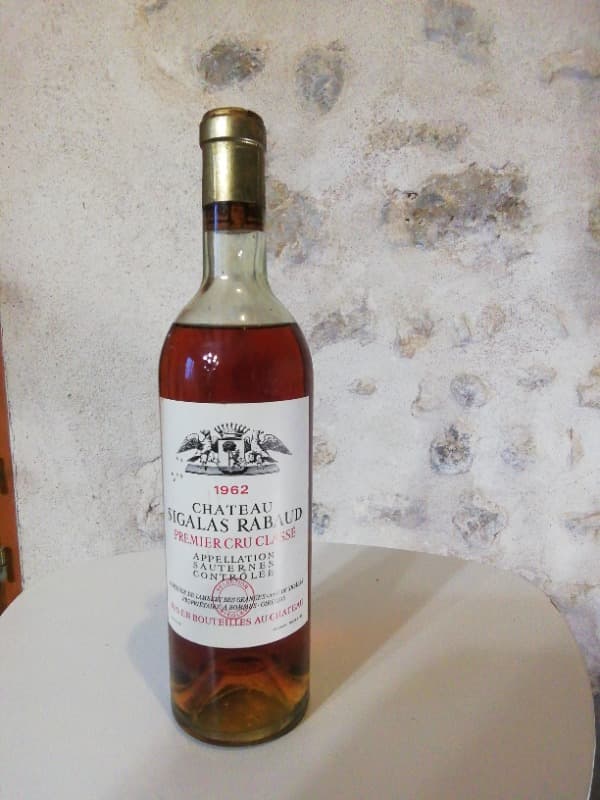 Château Sigalas Rabaud, Sauternes, 1962