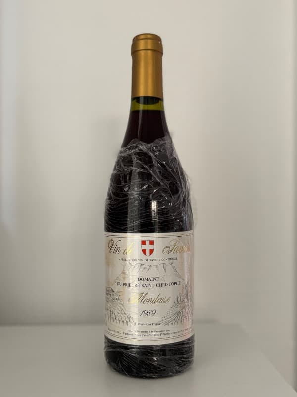 Mondeuse, Michel GRISARD - Prieuré Saint Christophe, Vin-de-Savoie, 1989