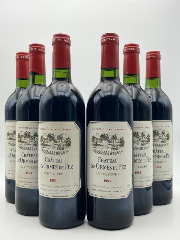 6 x Château les Ormes de pez, Saint-Estèphe, 1983