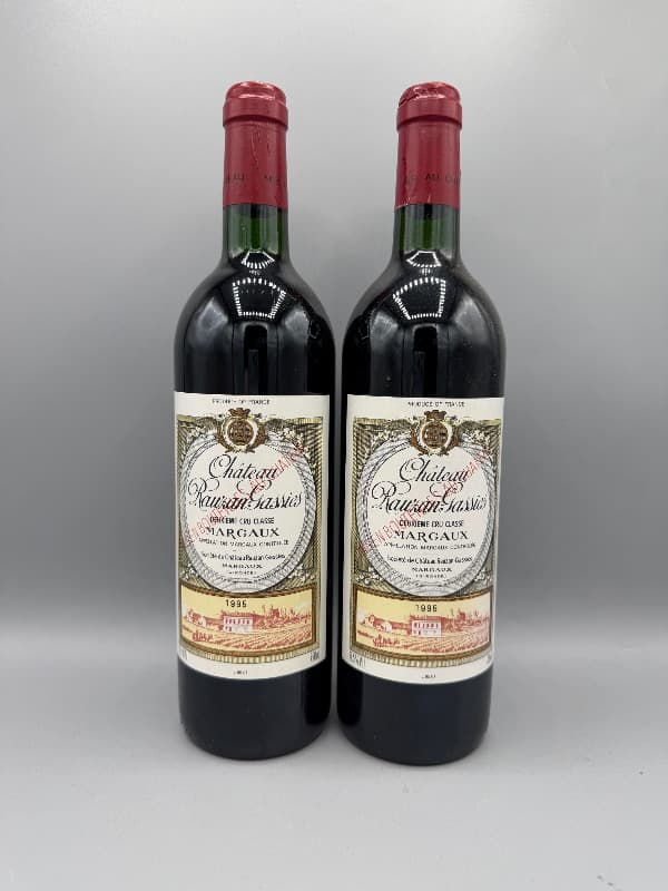 2 x Château Rauzan-Gassies, Margaux, 1995