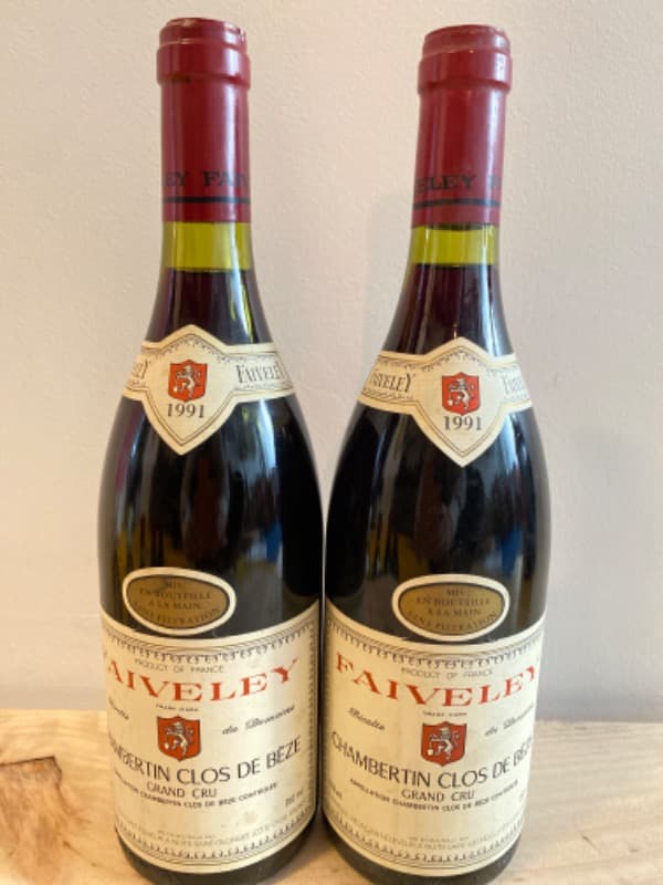 2 x Chambertin-Clos de Bèze, Grand Cru, Faiveley, 1991