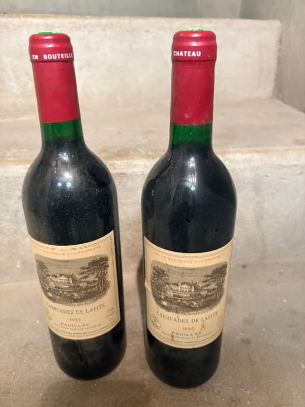 2 x Carruades De Lafite Rothschild, Pauillac, 1992
