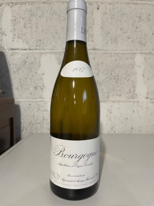 Bourgogne, (BC/Wh), Domaine Leroy, 2017