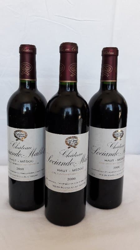 3 x Château Sociando Mallet, Haut-Médoc, 2000