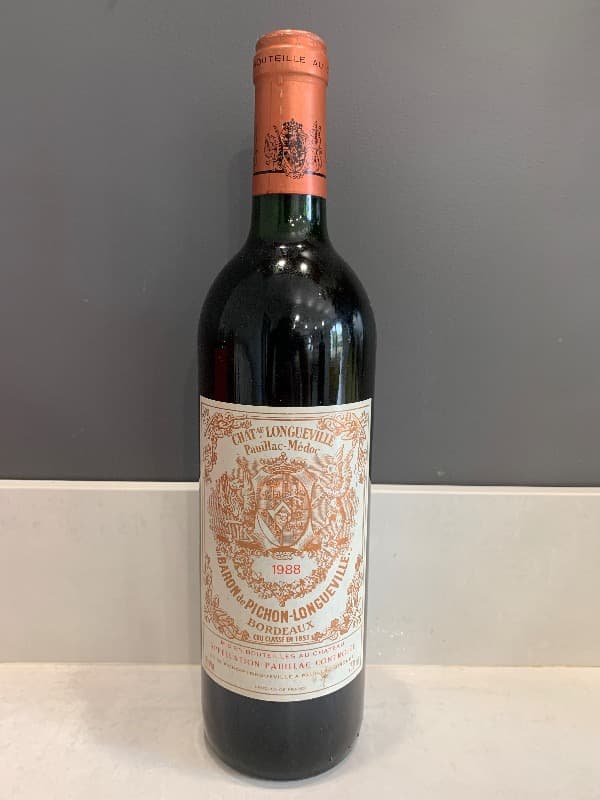 Pichon Baron, Château Longueville, Pauillac, 1988